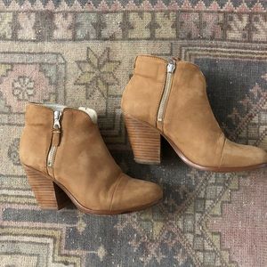 Rag & Bone tan suede Margot booties size 6 1/2